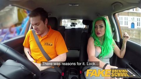 xxx sexy video com sex in car with green haired woman